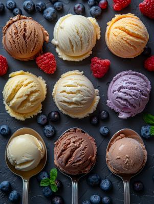 PLV PUB AFFICHE adh�sive glace boule framboise