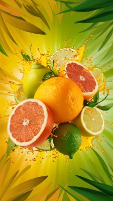 plv pub adh�sive fruits agrumes jus de fruits loostick