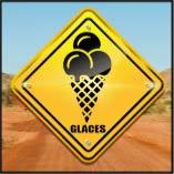 sticker food truck PANNEAU AUSTRALIEN glaces boules loostick adh�sif