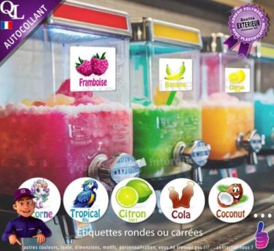 �tiquettes chariot machines granita f�te foraine