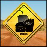 sticker food truck PANNEAU AUSTRALIEN menus loostick adh�sif