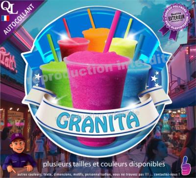 sticker GRANITA GRANITE stand forain fête foraine remorque