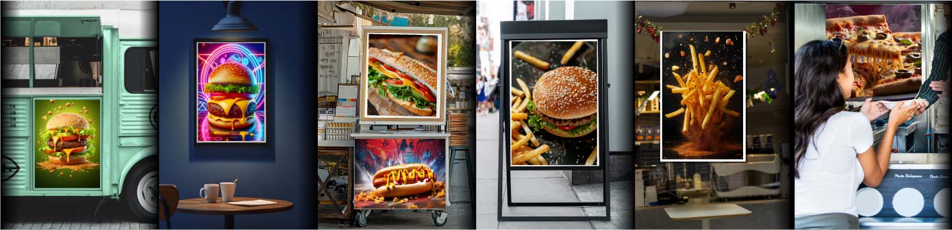 sticker d�coration food truck stand forain remorque foraine publicit� adh�sive 