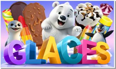 GLACES A EMPORTER affiche foraine adhsive