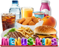 MENUS ENFANTS sticker PLV AUTOCOLLANT