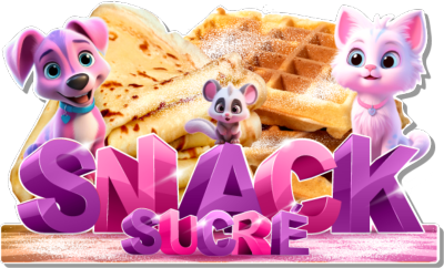 SNACK SUCRE sticker adhesif PLV autocollant