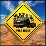 sticker food truck PANNEAU AUSTRALIEN fast food loostick adh�sif