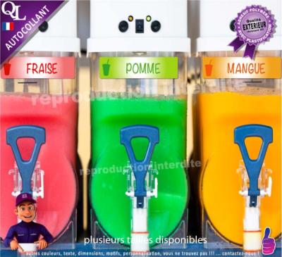 �tiquettes chariot machines granita f�te foraine