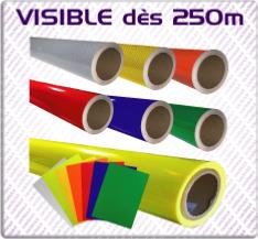 Adh�sifs r�fl�chissants nid d'abeille visible � 250m