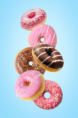 PLV ADHESIVE donuts beignets sucr� forain 