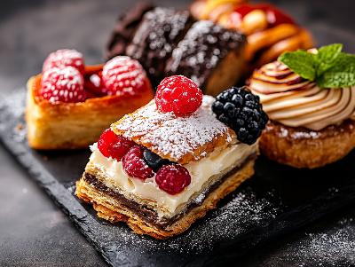 plv sticker patisserie g�teaux d�licieux autocollant loostick