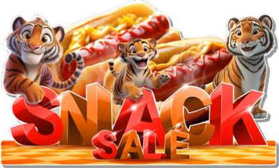 SNACK SALE sticker forain adhsif PLV