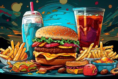plv pub hamburger menu food truk restaurant design collante loostick